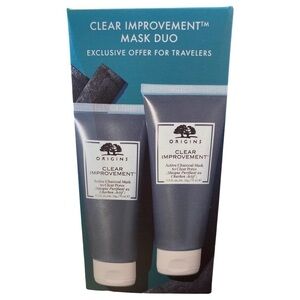 NWT Set of 2 Origins Clear Improvement Active Charcoal Mask